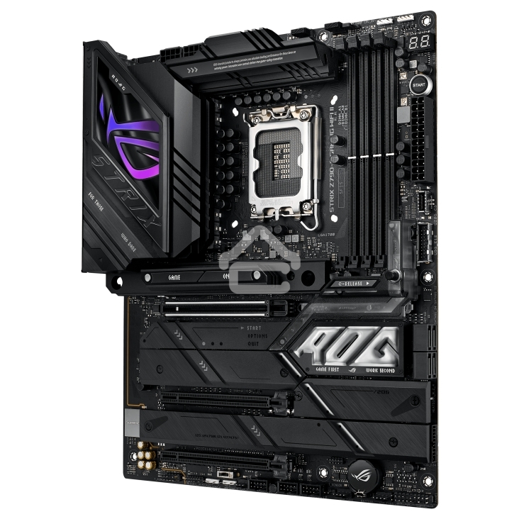 Материнская плата ASUS ROG STRIX Z790-E GAMING WIFI II, LGA 1700, Intel Z790, 4xDDR5, 4xSATA, 5xM.2, 1xPCIe 5.0 x16, 2xPCIe 4.0 x16, 2.5Gb LAN, 1xUSB-A 3.2 Gen 2, 2xUSB-A 3.2 Gen 2x2, 1xHDMI, 1xDP, 3x3.5 мм, 7.1, ATX