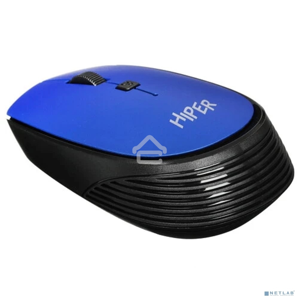 Мышь беспроводная HIPER HOMW-083 синий, 1600 dpi, радиоканал, USB, кнопки - 4
