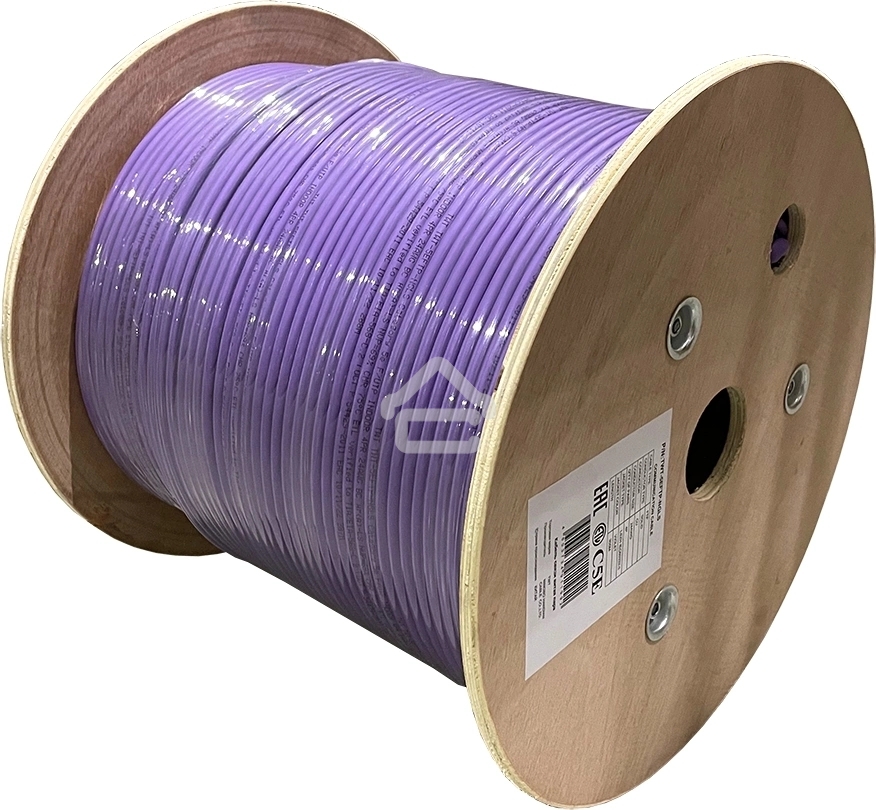 Кабель информационный Lanmaster TWT-5EFTP-NGLS cat.5e FTP 4 пары 24AWG нг(А)-LS внутренний 305м фиолетовый