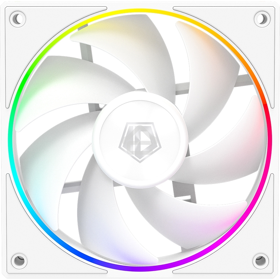 Вентилятор для корпуса ID-Cooling AF-127-ARGb-W белый, 120 мм, 2000 об/мин, 29.9 дБ, 4 pin