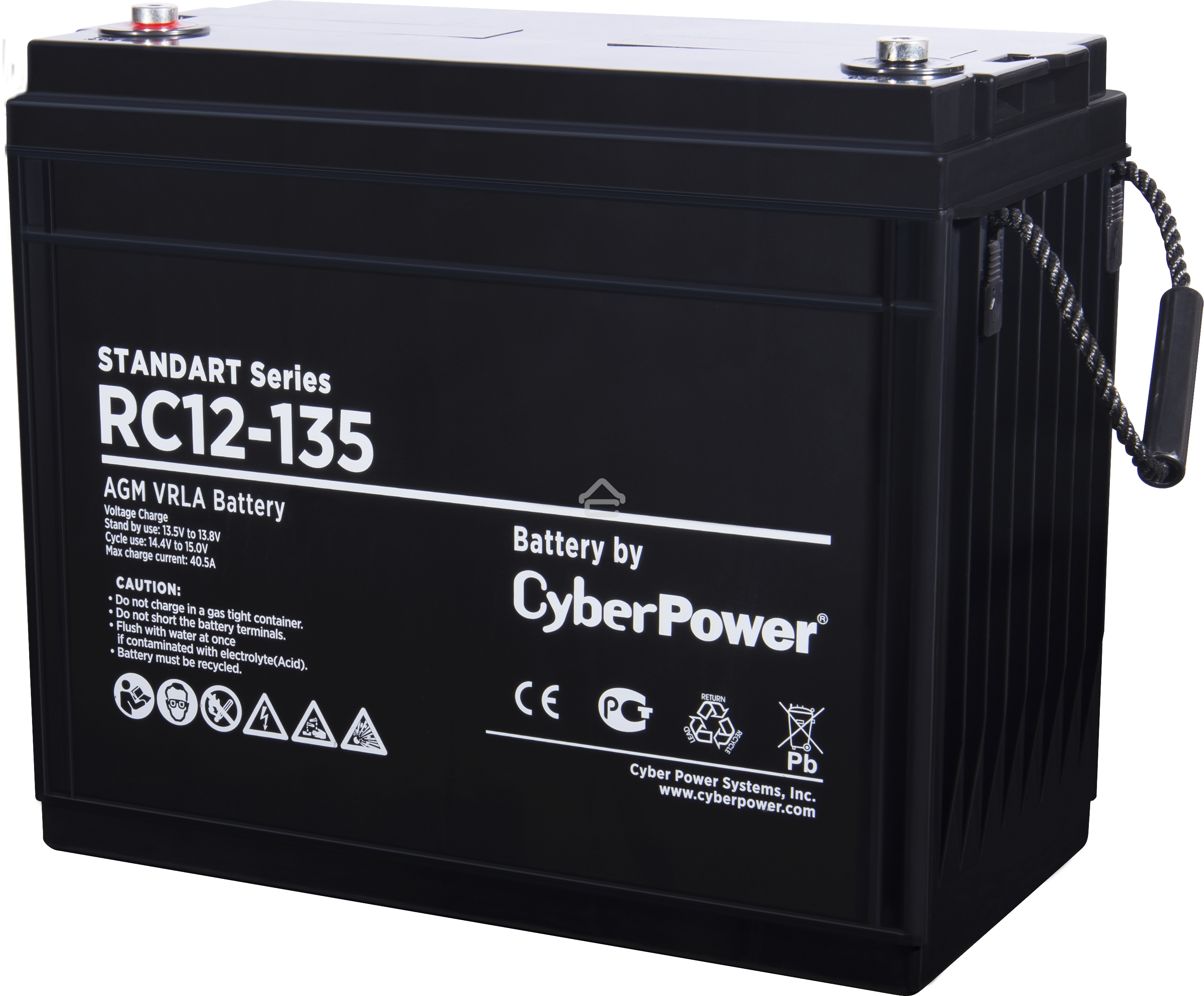 Аккумуляторная батарея SS CyberPower RC 12-135 / 12 В 135 А·ч Battery CyberPower Standart series RC 12-135 / 12V 135 Ah