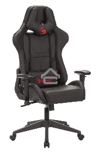 Кресло игровое A4Tech Bloody GC-500, черный, эко.кожа, крестовина пластик