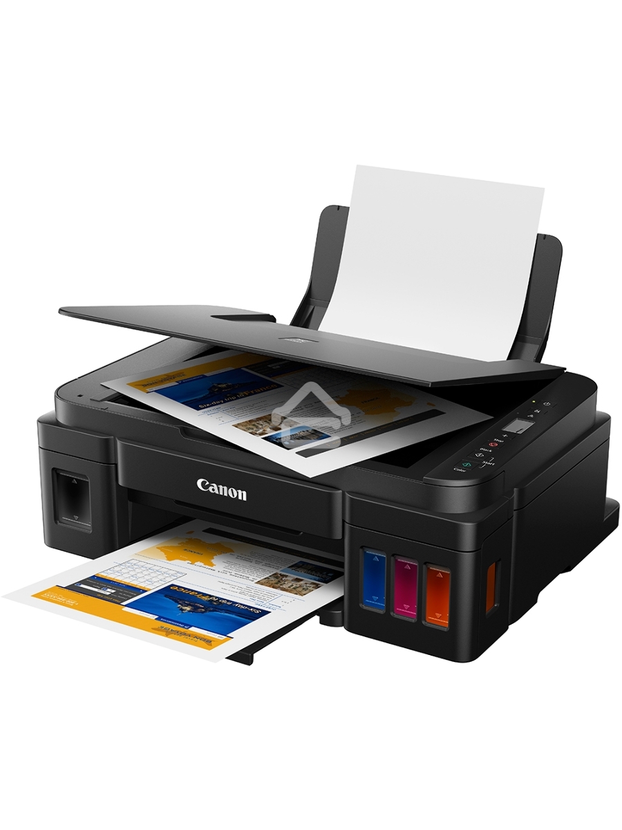 МФУ струйный Canon PIXMA G2410 (2313C009), A4, цветной, печ. 8.8 стр/мин (ч/б) 5 стр/мин (цвет), скан. до 19 стр/мин., 1200 x 4800 dpi (принтер) 1200x600dpi (сканер), USB