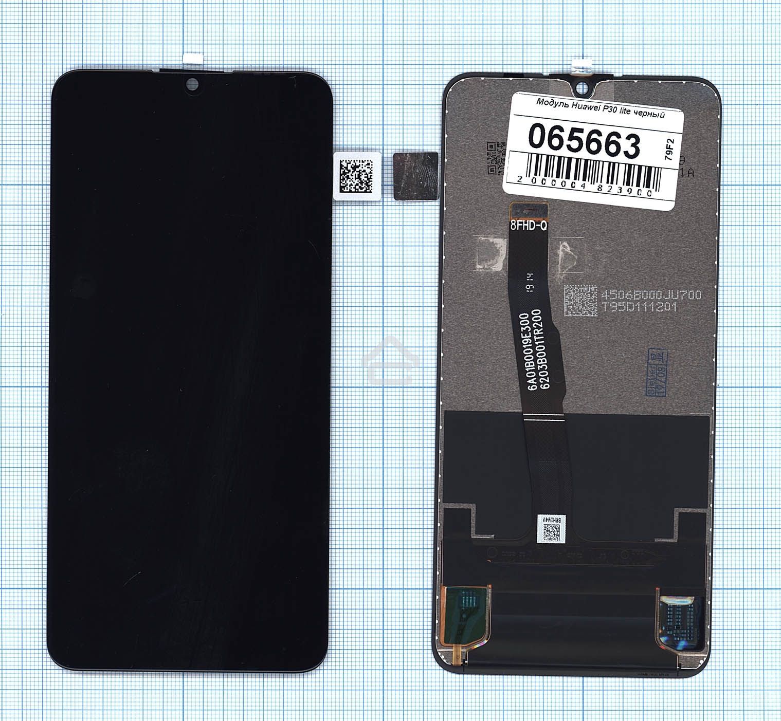 Дисплей для Huawei P30 lite, Nova 4e COG черный