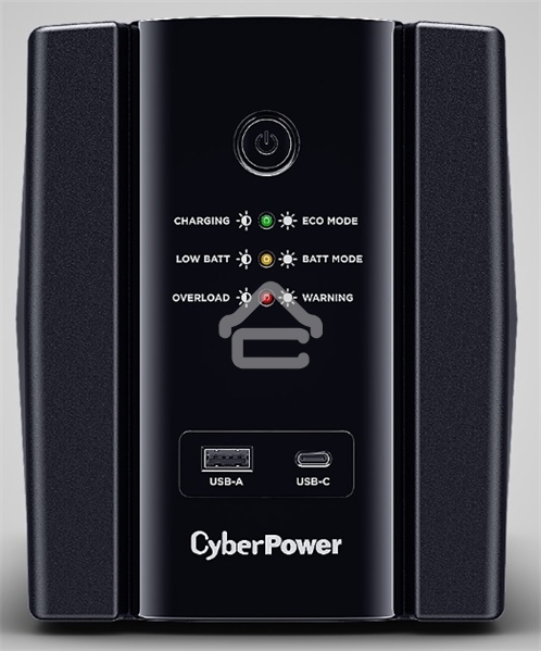 Источник бесперебойного питания CyberPower UT2200EG ИБП Line-Interactive, Tower, 2200VA/1320W USB/RJ11/45/USB charger A/C (4 EURO) NEW, 12В/9 Ач х 1