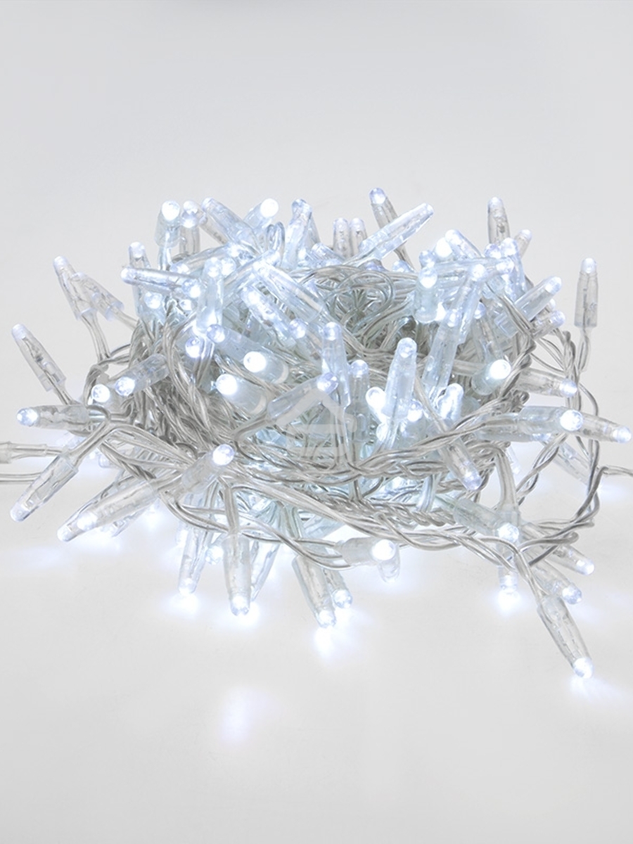 Гирлянда «Кластер» 10 м, 400 LED, прозрачный ПВХ, IP65, соединяемая, цвет свечения белый NEON-NIGHT
