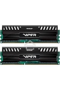 Оперативная память Patriot Viper 3, DDR3, 8GB (2x4 GB), 1600 MHz, CL9, радиатор, черный