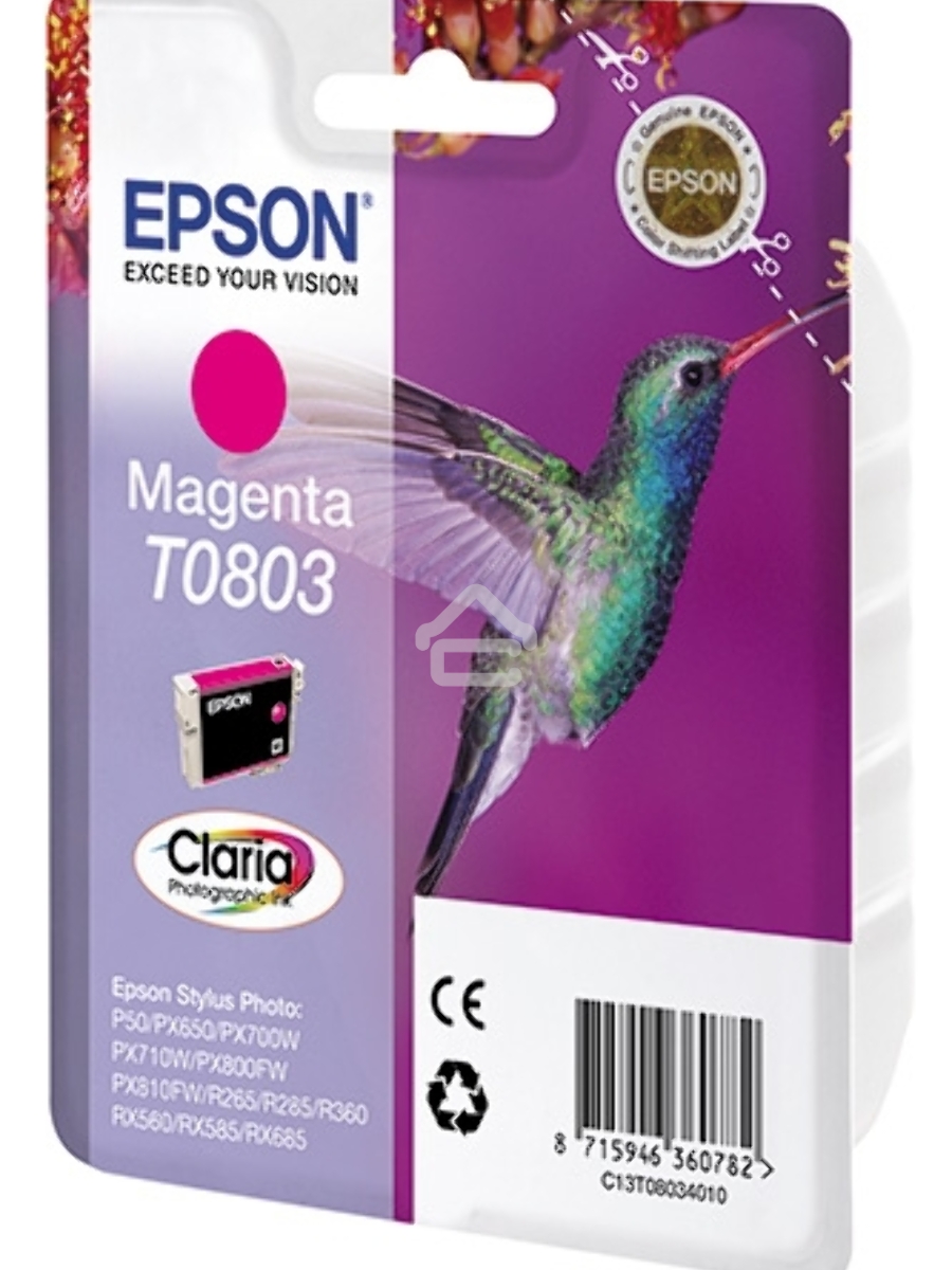 Картридж струйный Epson C13T08034011 пурпурный (330 стр.) для Epson St Ph P50/PX660/PX720WD