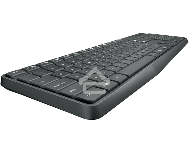 Комплект клавиатура + мышь Logitech MK235 клав:черный мышь:черный USB беспроводная