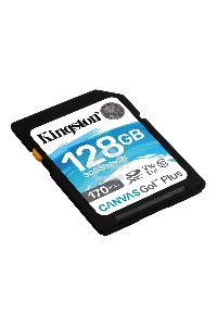 Карта памяти Kingston 128GB SDXC Canvas Go Plus 170R C10 UHS-I U3 V30 EAN: 740617301458