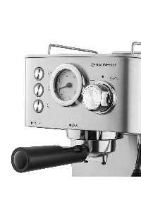 Кофеварка рожковая Maunfeld MF-721S PRO нержавеющая сталь, исп. кофе - молотый/чалды, 1.5 л, 1140 Вт, 15 Бар.