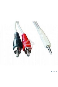 Кабель аудио Gembird Jack3.5 / 2xRCA, 2.5м