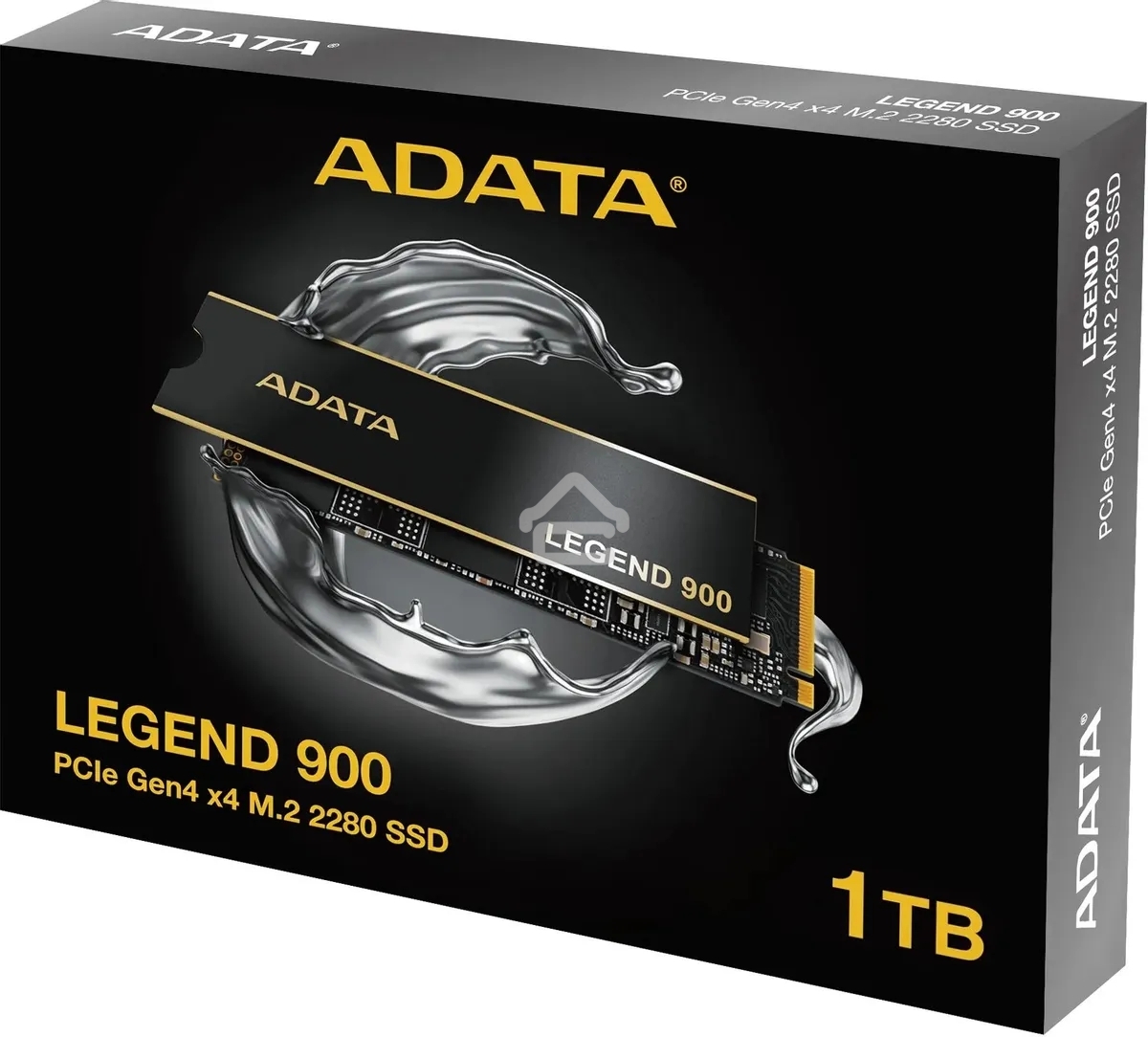 Накопитель SSD ADATA LEGEND 900, 1Tb, PCIe 4.0 x4, M.2 2280, NVMe, R/W 7000/4700, с радиатором