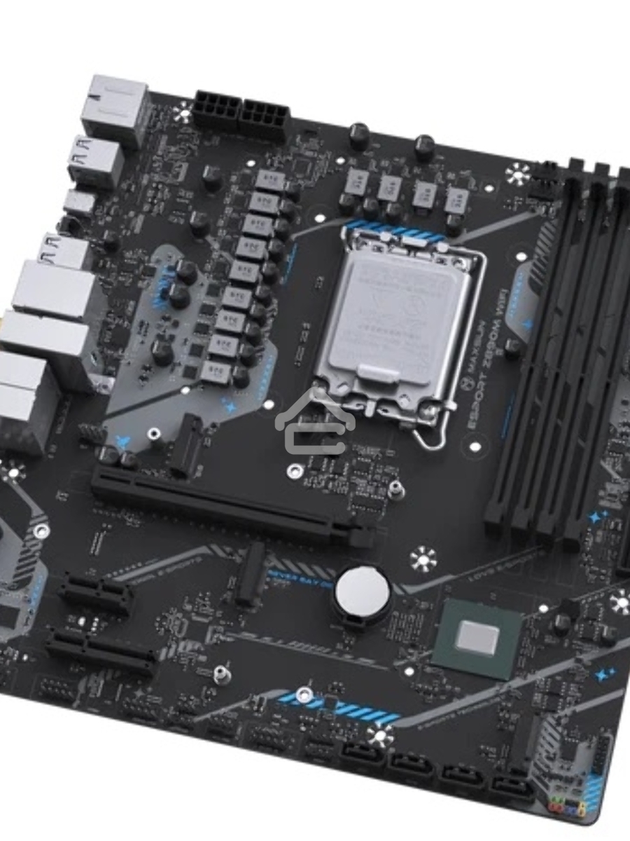 Материнская плата Maxsun MS-eSport Z890M WIFI, LGA1851, Intel Z890, 4xDDR5, 4xSATA, 3xM.2, 1xPCIe 5.0 x16, 1xPCIe 4.0 x4, 1xPCIe 4.0 x1, 1xDP, 1xHDMI, 1x2.5Gb LAN, Wi-Fi 6, Bluetooth 5.2, 1xUSB-C 10Gbps, 4xUSB-A 5Gbps, 4xUSB-A 2.0, 5x3.5 мм, 7.1, mATX