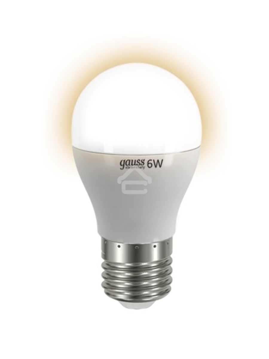 Лампа GAUSS LED Elementary Globe 6W E27 2700K Арт.LD53216