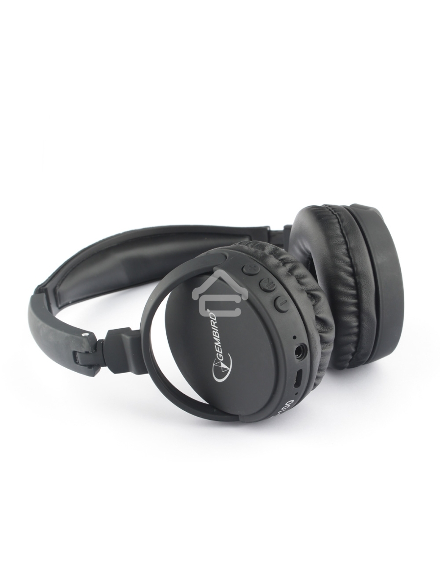 Гарнитура стерео беспров. Gembird BHS-100 черный Bluetooth v.5.0
