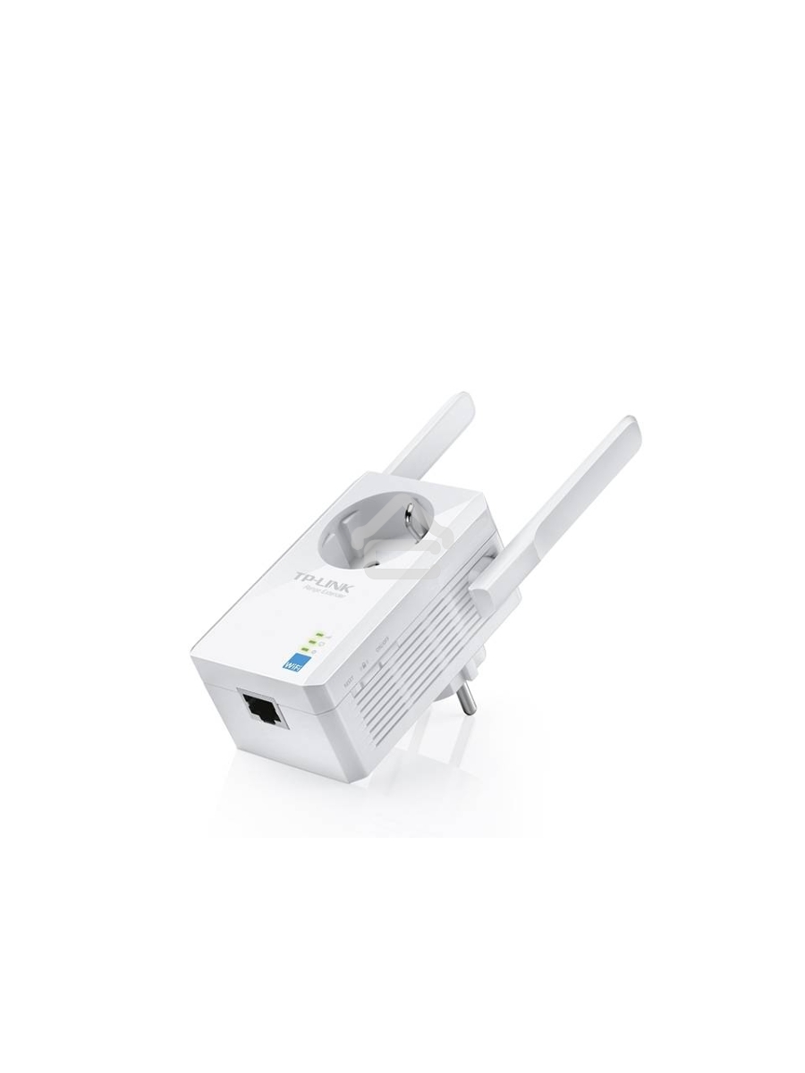 Сетевой адаптер TP-Link SOHO TL-WA860RE 300Mbps Wireless N Wall Plugged Range Extender with AC Passthrough, QCA(Atheros), 2T2R, 2.4GHz, 802.11b/g/n, 1 10/100Mbps LAN port, Range Extender button, Range Extender mode, suppo поставляется без кабеля RJ-45