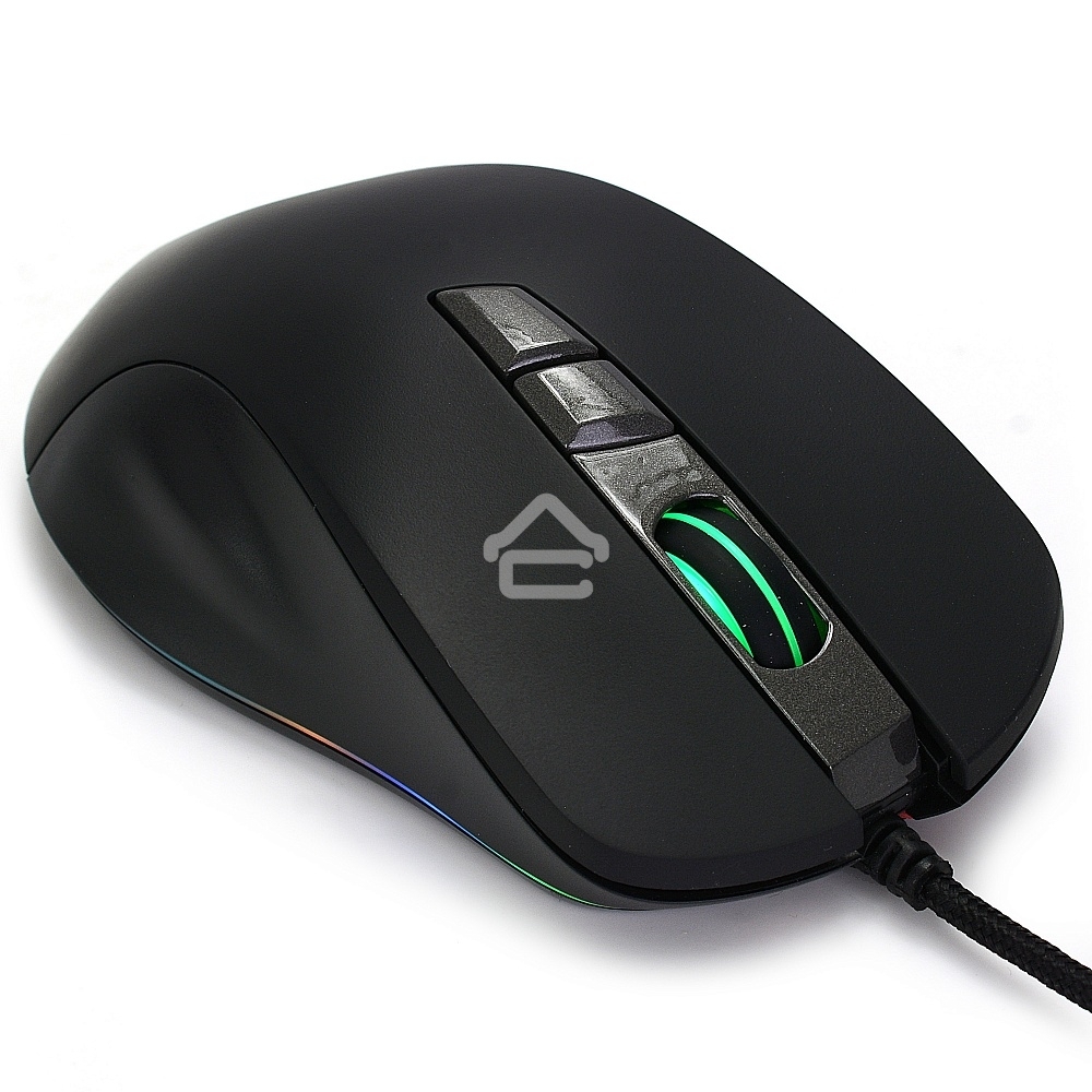 Мышь проводная Crown CMGM-903 черный, 7000 dpi, USB, кнопки - 7