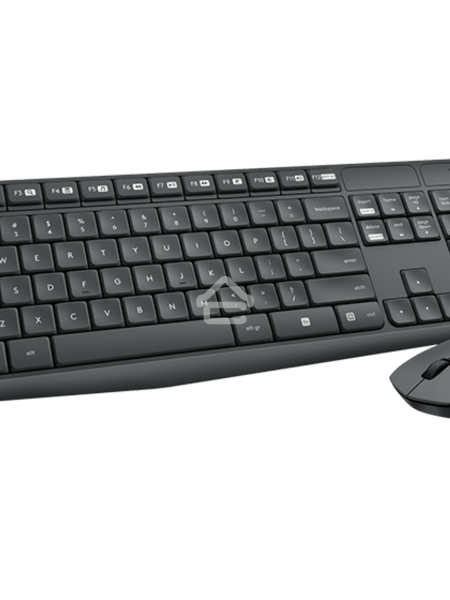 Клавиатура + мышь Logitech MK235 клав:черный мышь:черный USB беспроводная