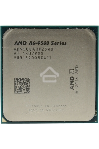 Процессор CPU AMD A6-9500 <AD9500AGM23AB> OEM (AM4, 3.5GHz up to 3.8GHz/1Mb, 2C/2T, Bristol Ridge, 28nm, 65W, Radeon R5 Series)