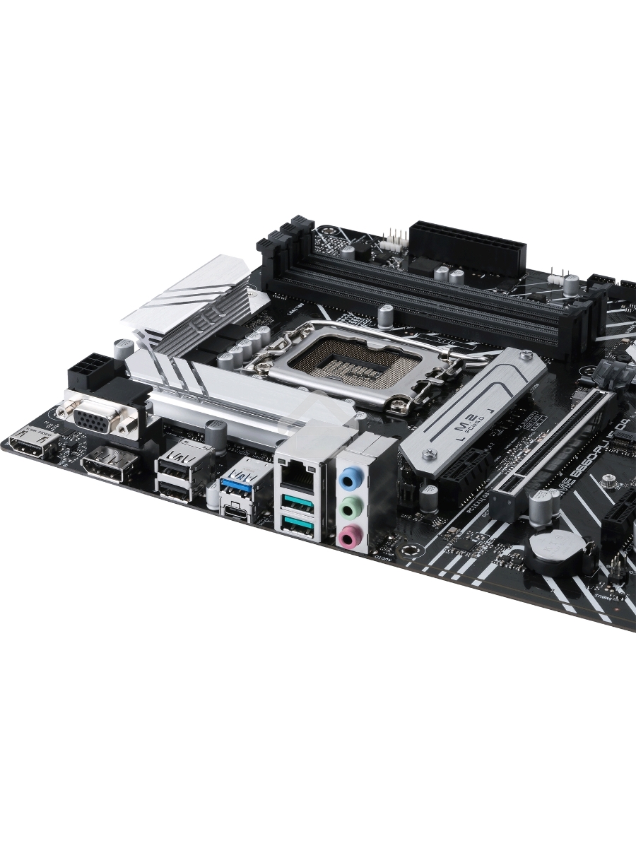 Материнская плата ASUS PRIME B660-PLUS D4, Socket LGA 1700, Intel B660, 4xDDR4, 4xSATA, 3xM.2, 1xPCIe 4.0 x16, 1xPCIe 3.0 x4, 1xHDMI, 1xDP, 1xVGA, 1x 1Gb LAN, 1xUSB-C 3.2 Gen 2x2, 2xUSB-A 3.2 Gen 2, 1xUSB-A 3.2 Gen 1, 2xUSB-A 2.0, 7.1, ATX