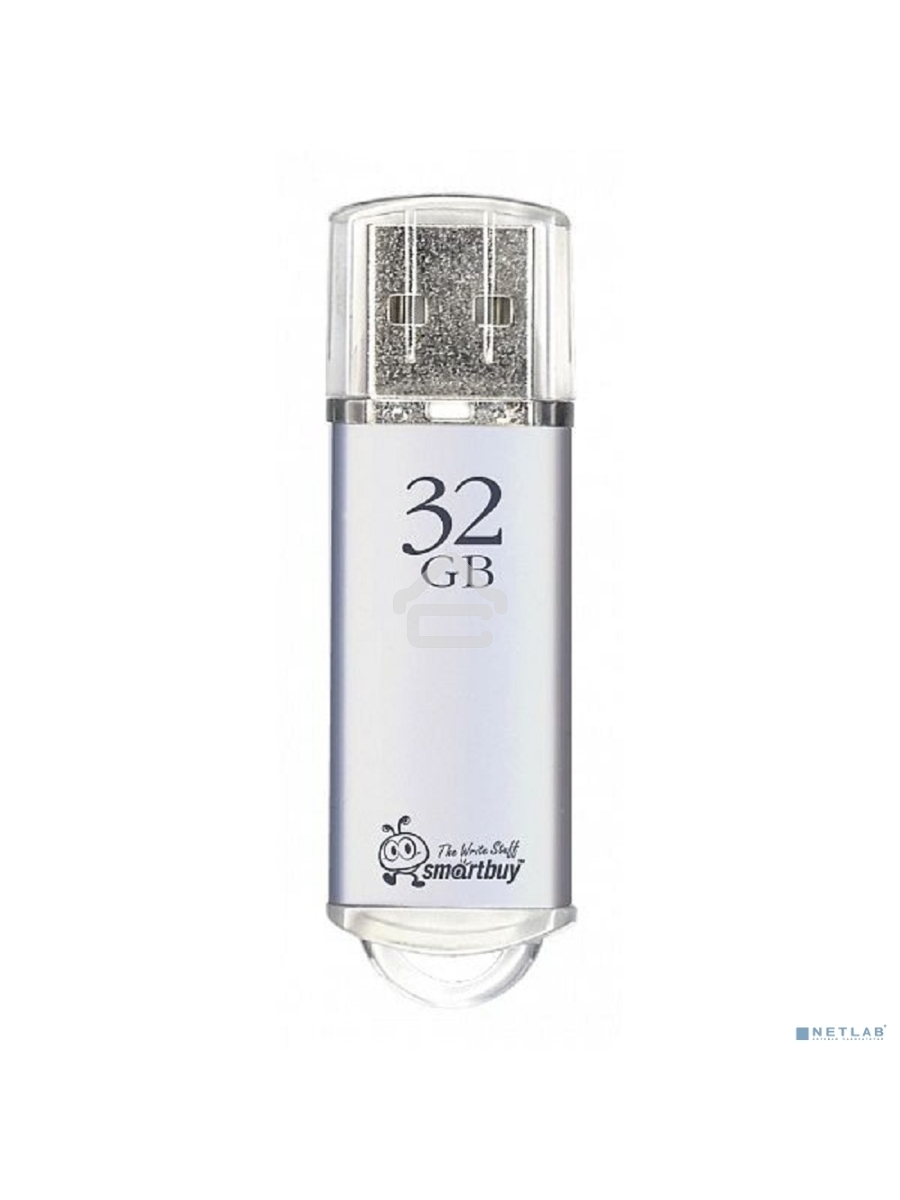 Флеш диск USB 2.0 32GB Smartbuy V-Cut Silver