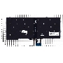Клавиатура для ноутбука Dell Latitude 13 7370 черная с подсветкой