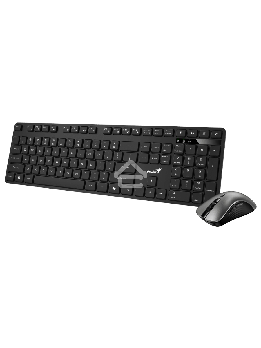 Комплект клавиатура + мышь беспроводной Genius KM-8216S, 2.4GHz, KM-8216S + Ergo 8100S AI