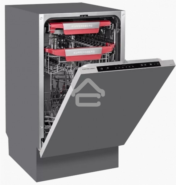 Встраиваемая посудомоечная машина Kuppersberg GSM 4574, серебристый, 44.8 см, 10 компл., 47 дБ, класс A++