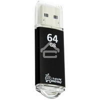 Флешка USB R/W SmartBuy R/W USB Drive 64Gb V-Cut Black SB64GBVC-K3