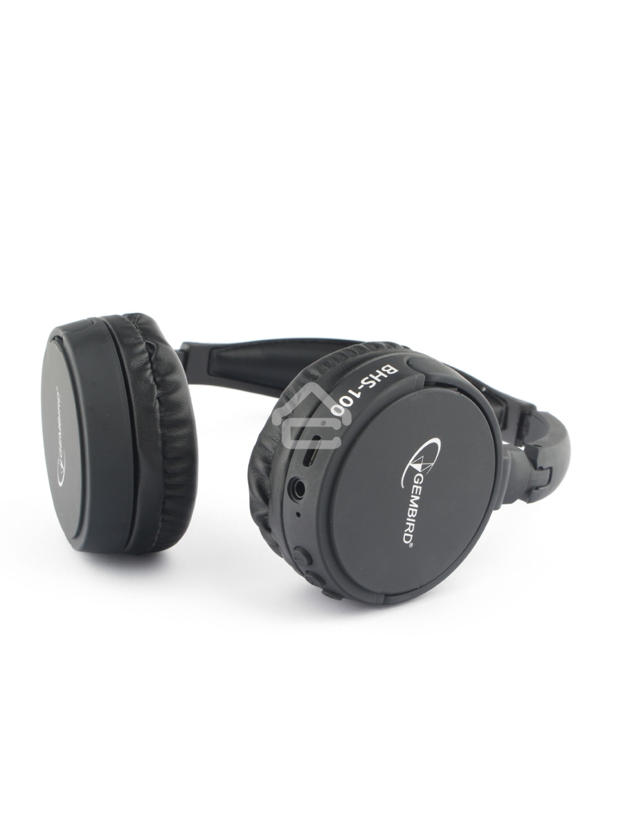 Гарнитура стерео беспров. Gembird BHS-100 черный Bluetooth v.5.0