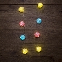 Гирлянда светодиодная «Карамельки» 1.5 м, прозрачный ПВХ, 10 LED, теплый белый, питание 2 х АА (батарейки не в комплекте)