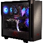 Компьютерный корпус XPG INVADER-BLACKCOLOR BOXWORLDWIDE (ATX, подсветка ARGB, 2  вентилятора 120мм, стеклянная боковая панель, черный)