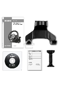 Руль SVEN GC-W800 (педали, вибро, скоба, D-pad, 12 кл, PC/PS3/PS4/XBOXONE/Xinput)