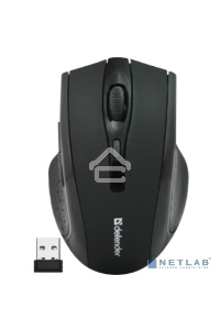 Мышь беспроводная Defender Accura MM-665 черный, 1600 dpi, радиоканал, USB, кнопки - 6