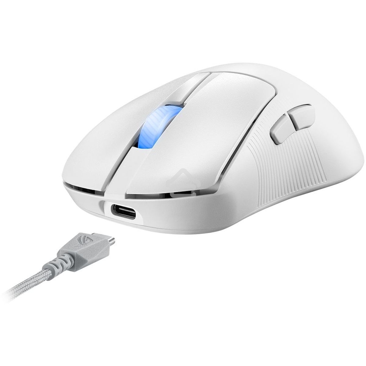 Мышь беспроводная/проводная ASUS ROG Keris II Ace белый, 42000 dpi, радиоканал, Bluetooth, USB, кнопки - 6