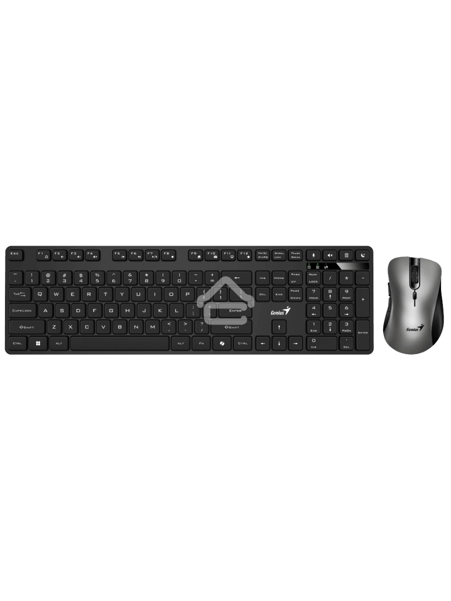 Комплект клавиатура + мышь беспроводной Genius KM-8216S, 2.4GHz, KM-8216S + Ergo 8100S AI