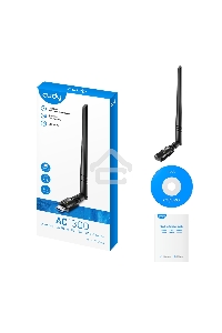 Сетевой адаптер Wi-Fi Cudy WU1400 AC1300 USB 3.0 (ант.внеш.несъем.) 1ант.