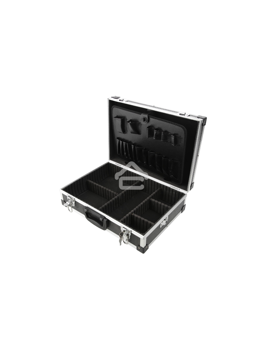 Ящик для инструмента FIT 65630алюминиевый (43 x 31 x 13 см) (черный)