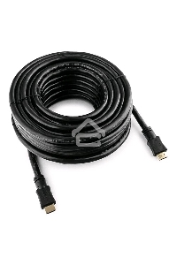 Кабель Cablexpert HDMI CC-HDMI4-15M, 19M/19M, v2.0, медь, позол.разъемы, экран, 15м, черный, пакет