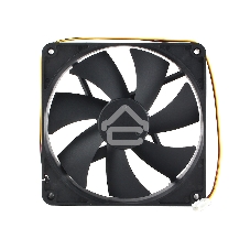 Вентилятор для корпуса Gembird 16610 черный, 140 мм, 1500 об/мин, 32.5 дБ, 3 pin