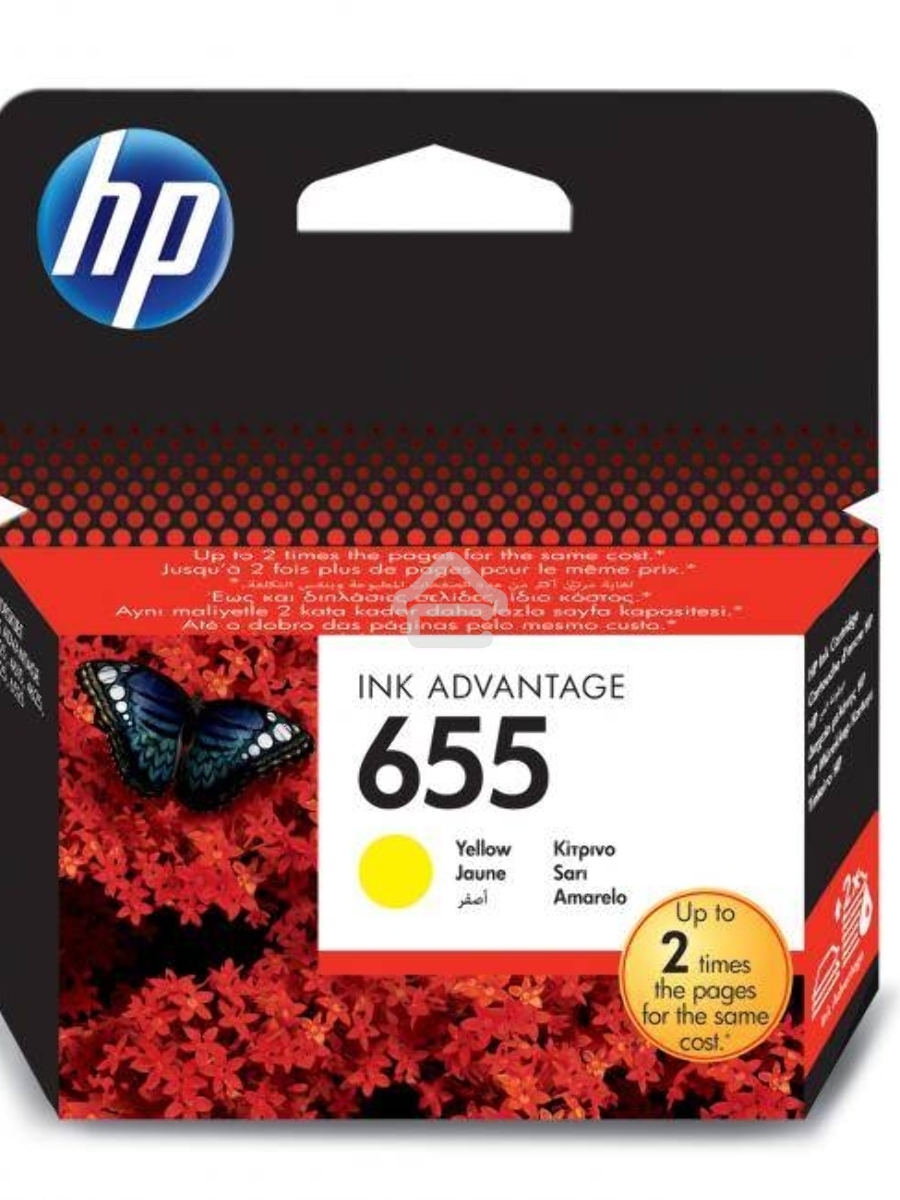 Картридж струйный HP 655 CZ112AE желтый для HP DJ IA 3525/4615/4625/5525/6525 (600стр.)