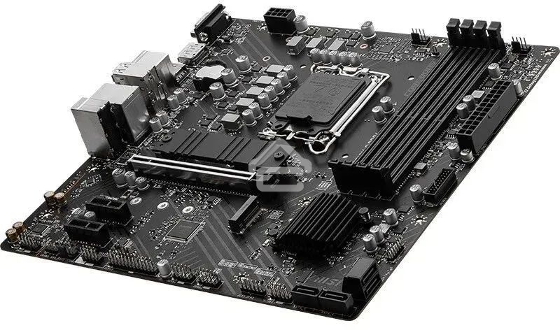 Материнская плата MSI PRO B760M-P DDR4, LGA 1700, Intel B760, 4xDDR4, 4xSATA, 2xM.2, 1xPCIe 4.0 x16, 2xPCIe 3.0 x1, 1xHDMI, 1xDP, 1xVGA, 1x1Gb LAN, 4xUSB-A 2.0, 1xUSB-A 3.2 Gen 1, 1xUSB-C 3.2 Gen 2, 3x3.5 мм, 7.1, mATX