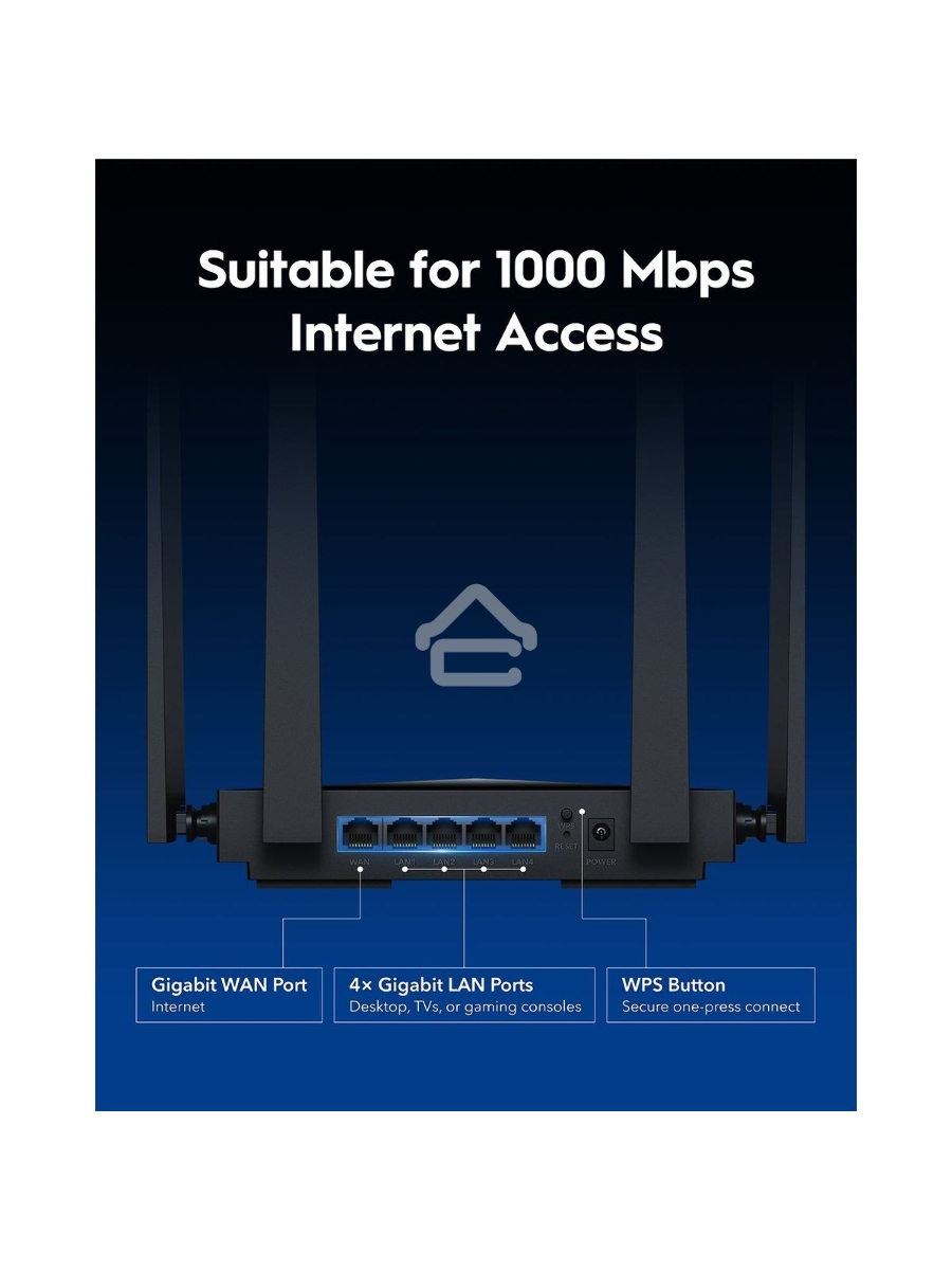 Маршрутизатор Cudy BE3600 Gigabit Dual Band Wi-Fi 7 Mesh Router, Chipset Broadcom, 802.11be/ax/ac/a/b/g/n, 2882Mbps at 5GHz + 688Mbps at 2.4GHz, 5 x 10/100/1000Mbps Ports, 4 x 5dBi fixed antennas, WiFi router/AP/ Repeater/WISP Mode, PPTP/L2TP/OpenVPN/Wire