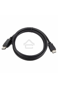 Кабель DisplayPort-HDMI Gembird/Cablexpert  3м, 20M/19M, черный, экран, пакет(CC-DP-HDMI-3M)