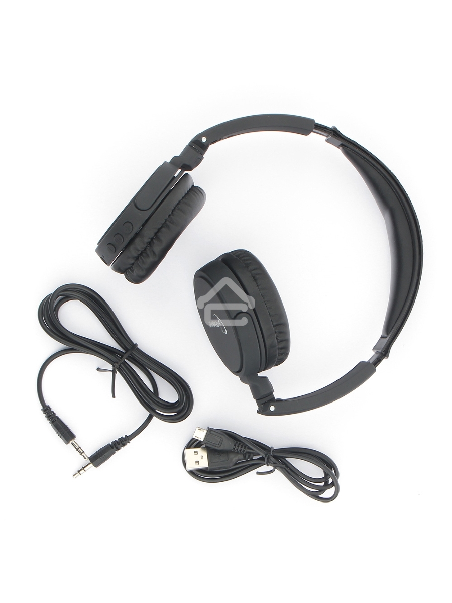 Гарнитура стерео беспров. Gembird BHS-100 черный Bluetooth v.5.0