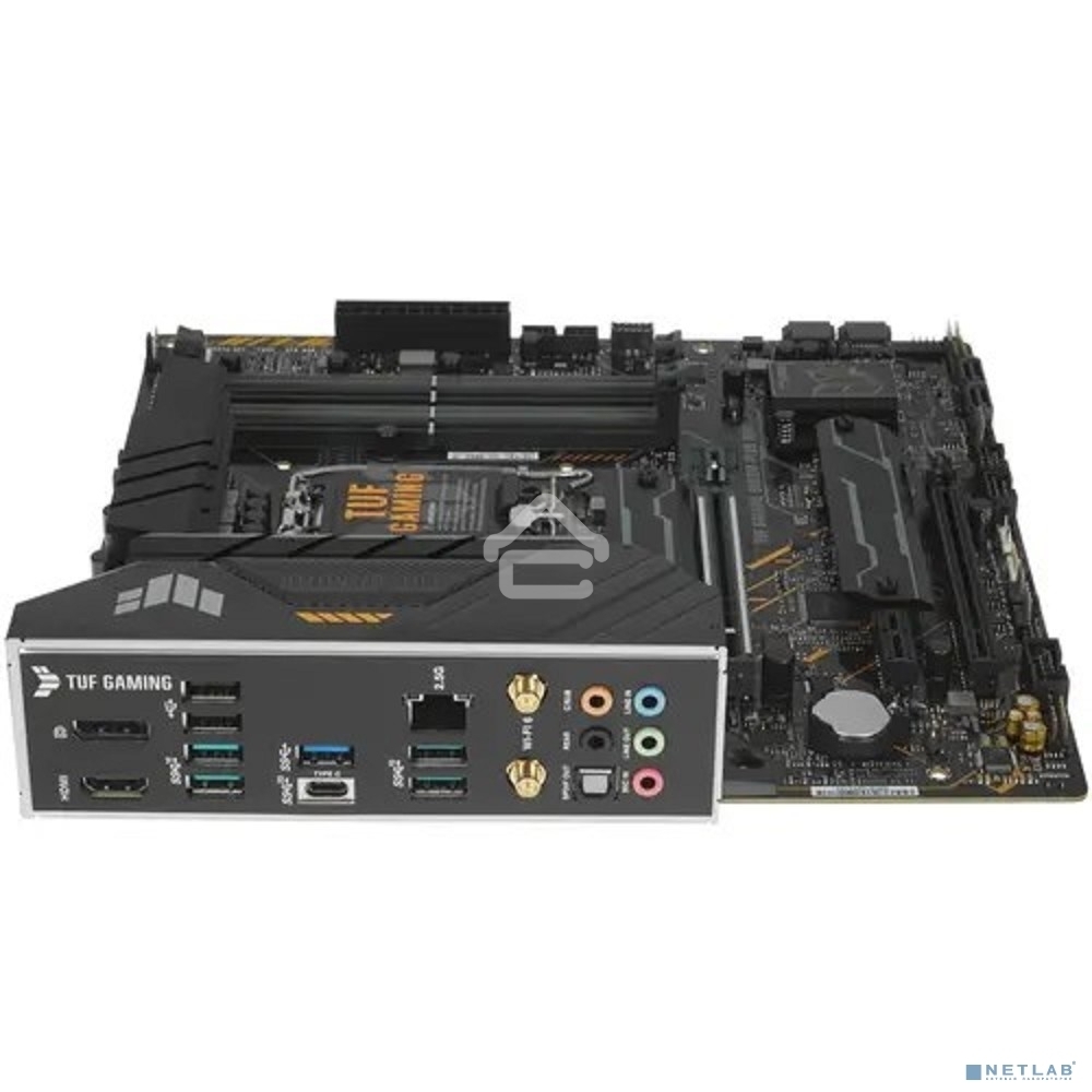 Материнская плата ASUS TUF GAMING B660M-PLUS WIFI, LGA 1700, Intel B660, 4xDDR5, 4xSATA, 2xM.2, 1xPCIe 5.0 x16, 1xPCIe 3.0 x4, 1xPCIe x1, 1xDP, 1xHDMI, 1x 2.5Gb LAN, 4xUSB-A 3.2 Gen 2, 1xUSB-A 3.2 Gen 1, 2xUSB 2.0, 1xUSB-C 3.2 Gen 2x2, 5x3.5 мм, 7.1, mATX