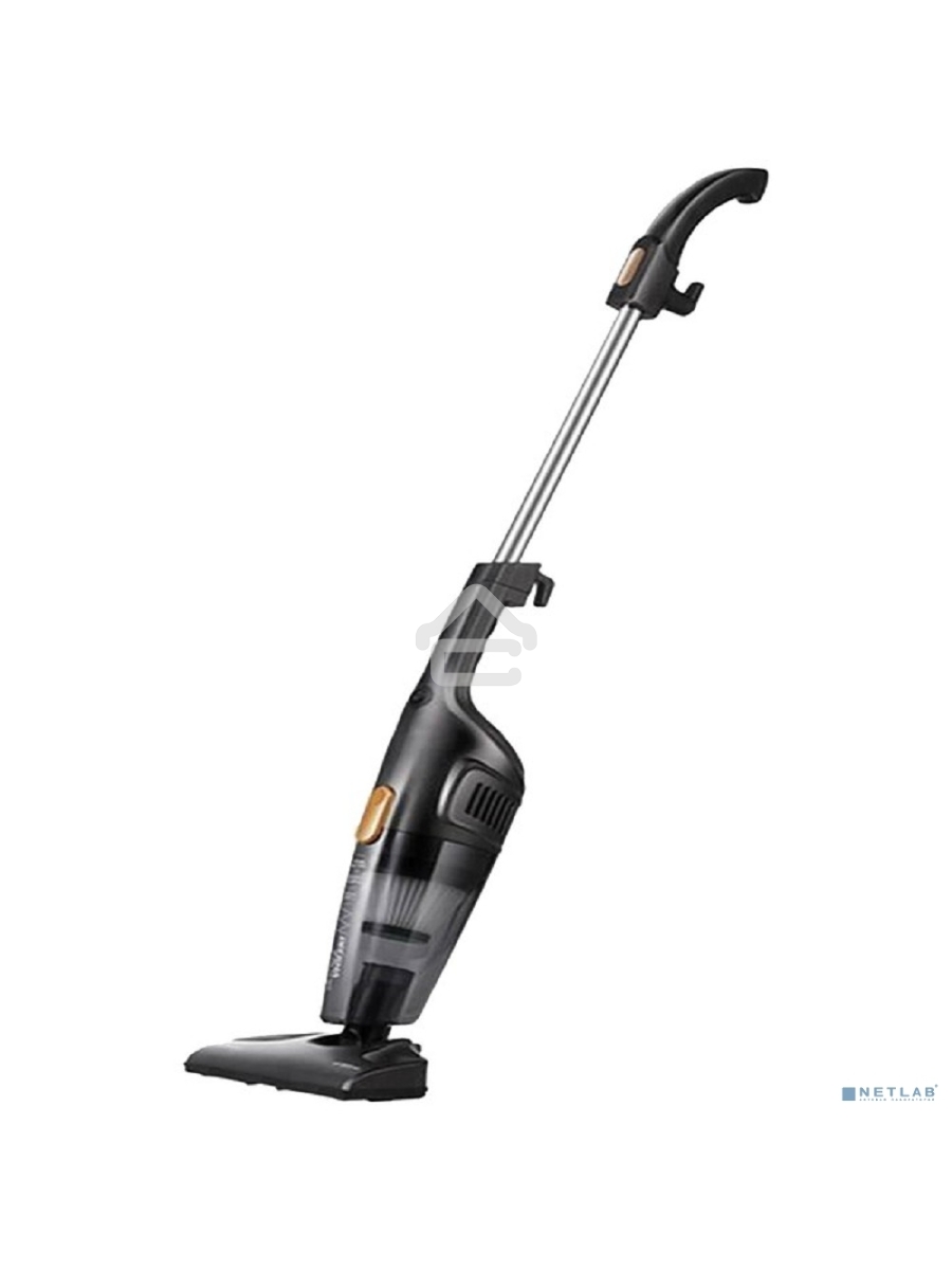 Пылесос вертикальный Deerma DX115C черный, питание от сети, 600 Вт, уборка сухая, пылесборник 1.2 л