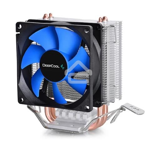 Кулер для процессора DEEPCOOL ICE EDGE MINI FS V2.0 синий, 80 мм, алюминий/медь, 2200 об/мин, 24.7 дБ, 3 pin, 100 Вт, 112 мм