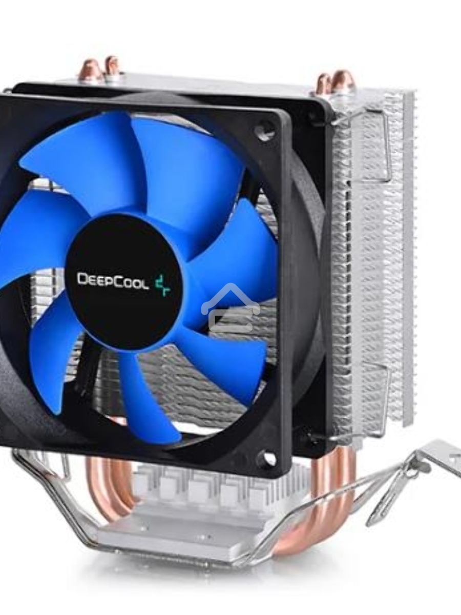 Кулер для процессора DEEPCOOL ICE EDGE MINI FS V2.0 синий, 80 мм, алюминий/медь, 2200 об/мин, 24.7 дБ, 3 pin, 100 Вт, 112 мм